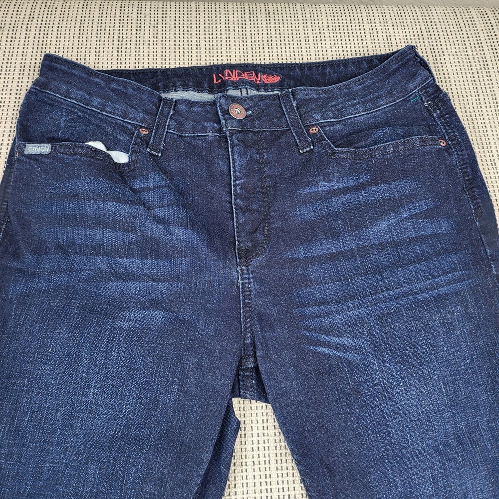 Cinch Jeans Juniors 31/11 S‎ Blue Dark Wash Mid Rise Bootcut Stretch Denim